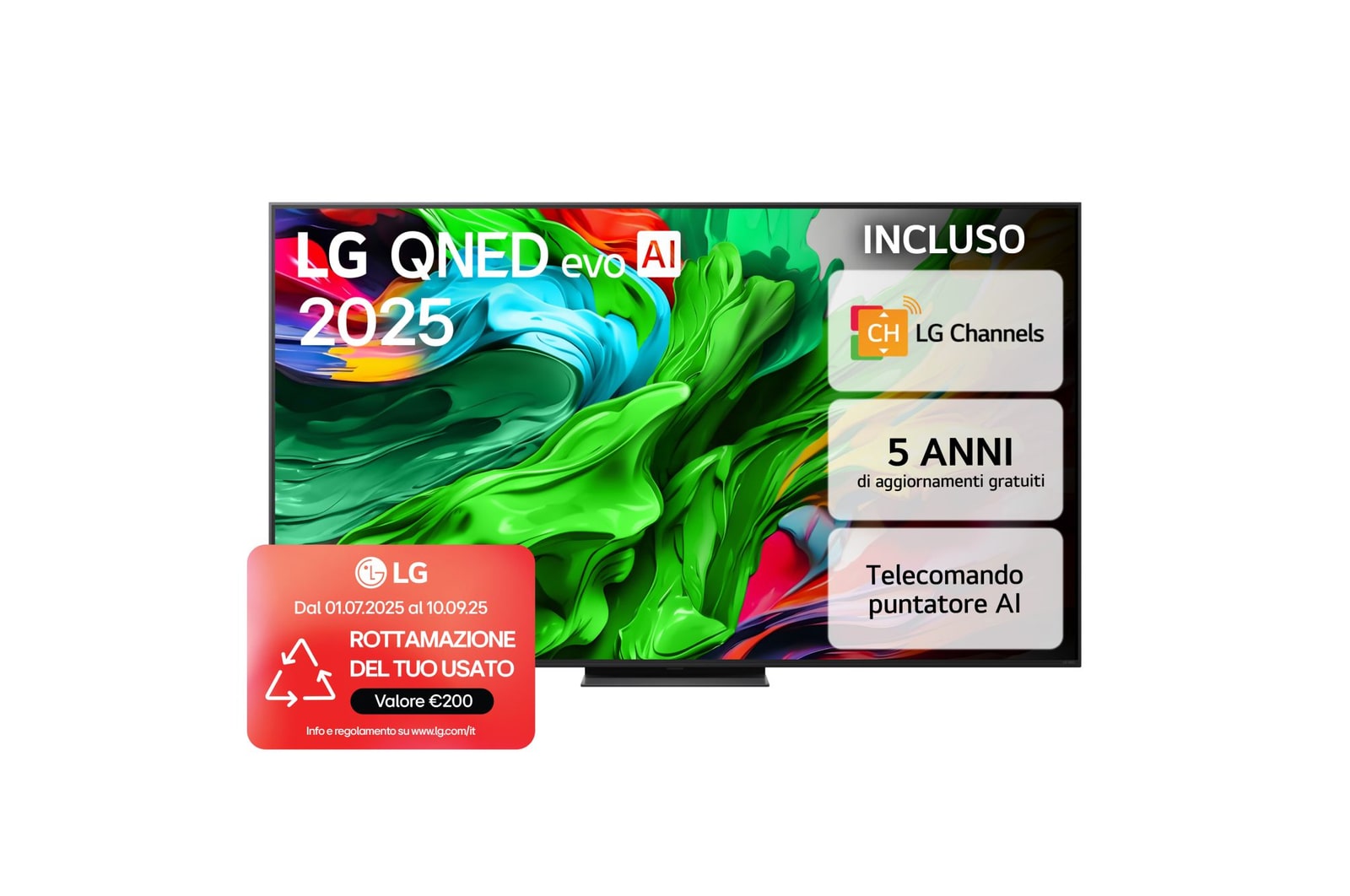 Vista frontale TV 75QNED86A6A